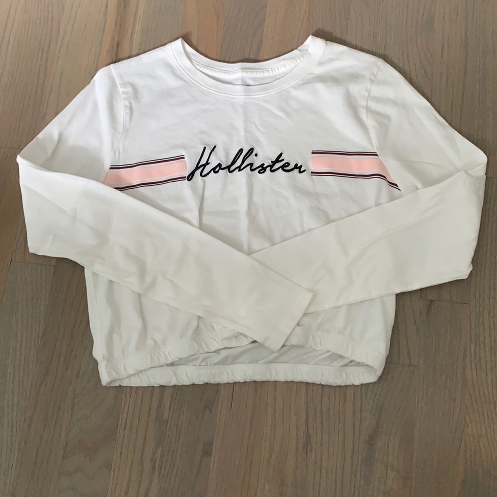 Hollister logo long sleeve top
